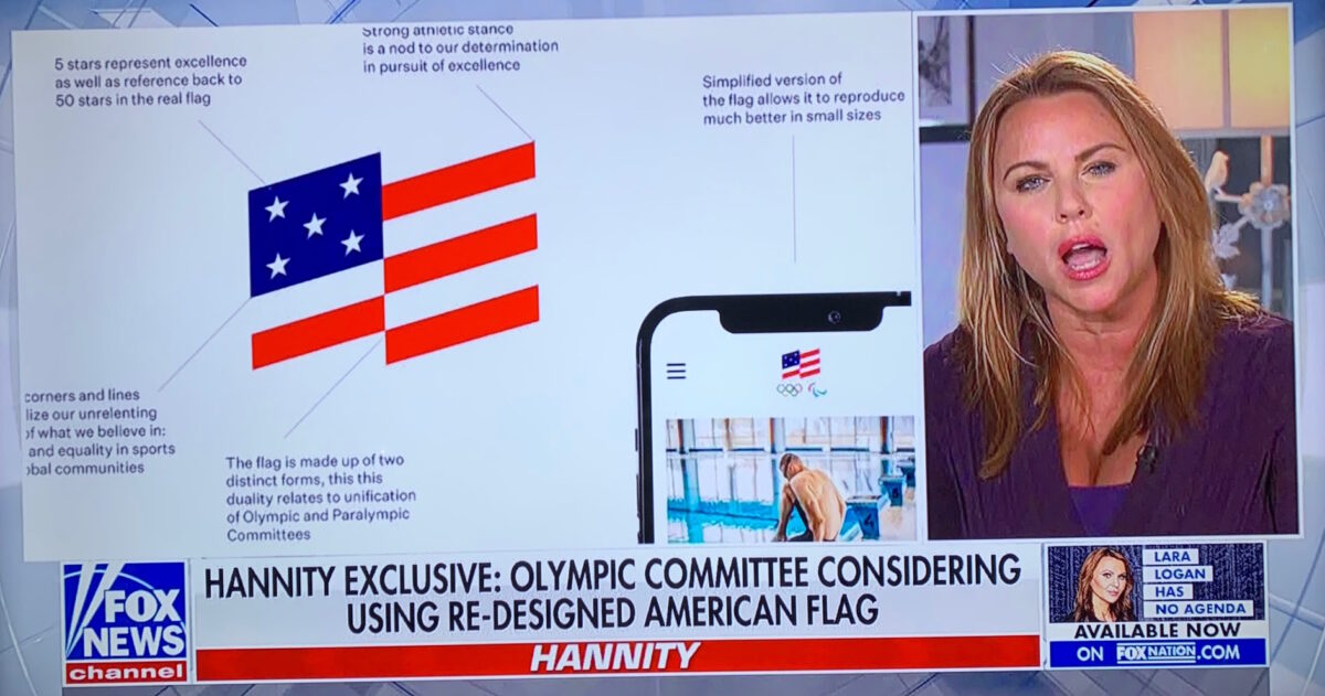 Hannity goes nuts over a proposed redesign of USOC logo ...